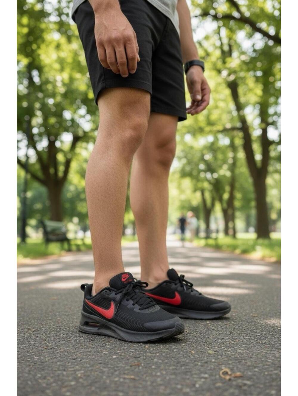Nike Air Max Nuaxis Sneakers Shoes Black/Red/ FD4329-010 Size 10.5 Men 12 Women - Picture 2 of 16